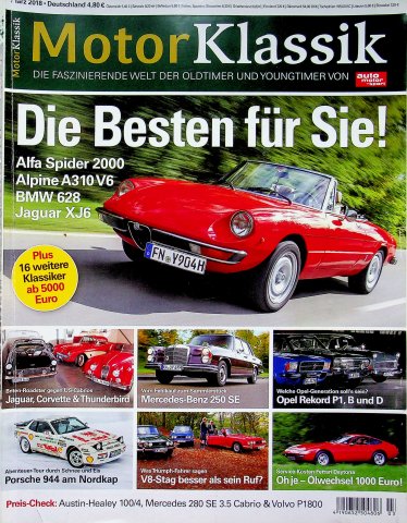 Deckblatt Motor Klassik (03/2018)